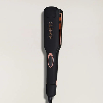 2-Inch Black Titanium Flat Iron ,Smooth & Shiny Hair.