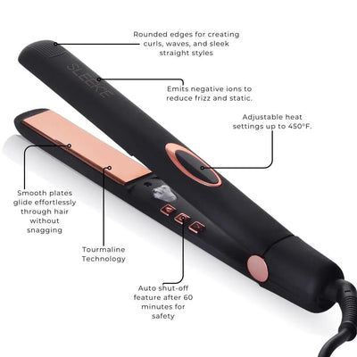 1-Inch Titanium Flat Iron – Precise & Long-Lasting Styling
