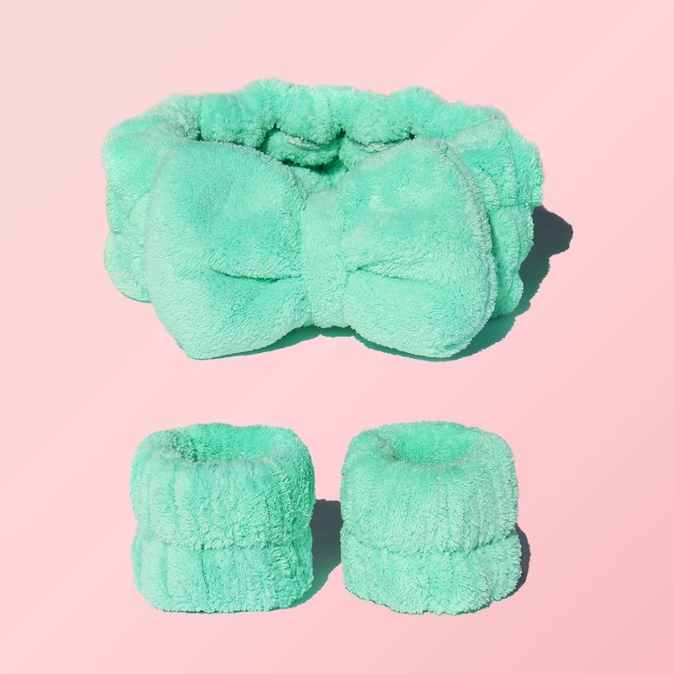 “Let It Drip” Set – Microfiber Headband + Wristbands