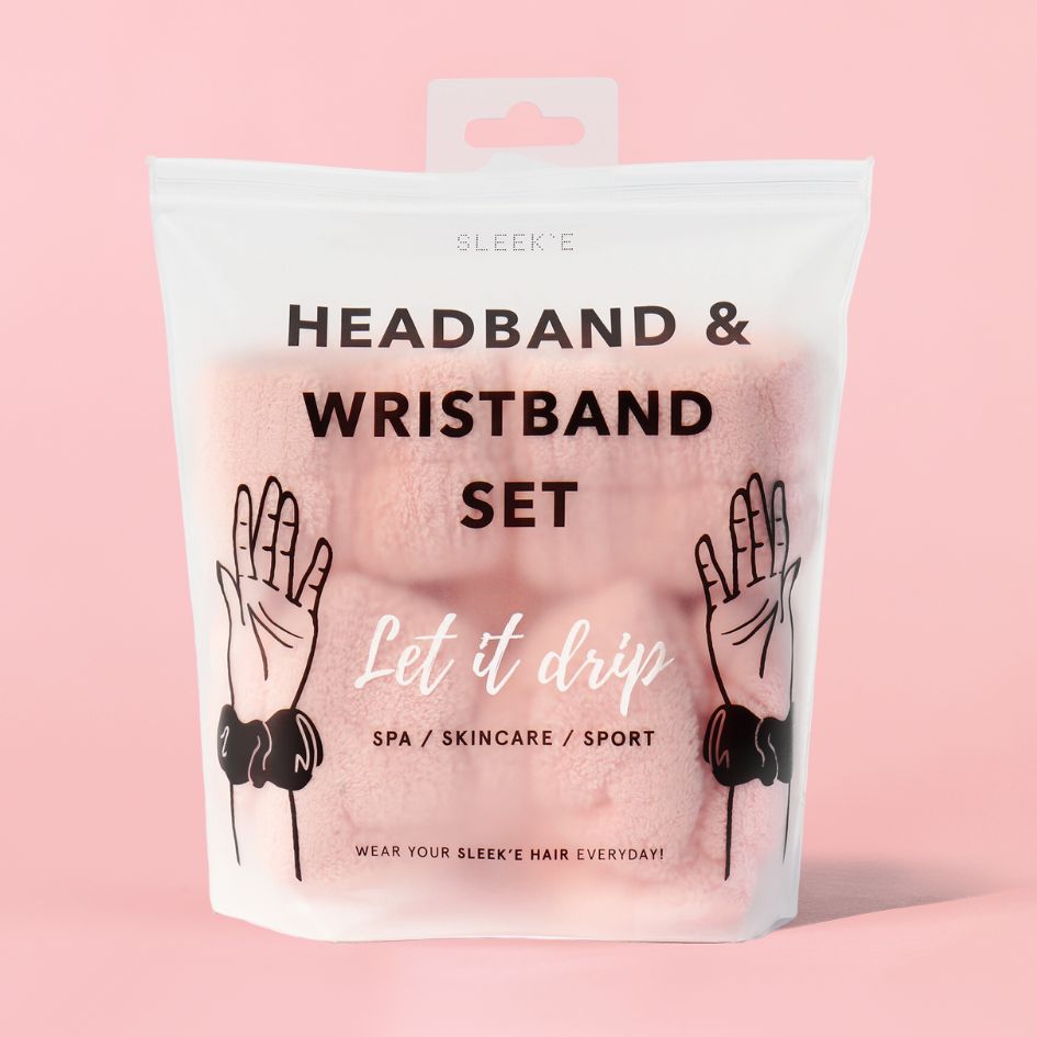 “Let It Drip” Set – Microfiber Headband + Wristbands