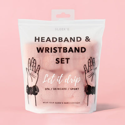 “Let It Drip” Set – Microfiber Headband + Wristbands