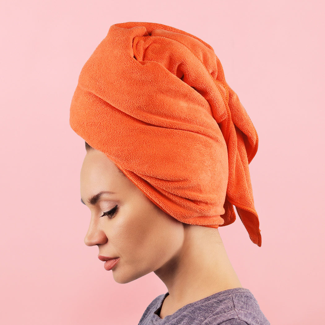 Ultra-Absorbent Microfiber Hair Towel – Soft & Frizz-Reducing