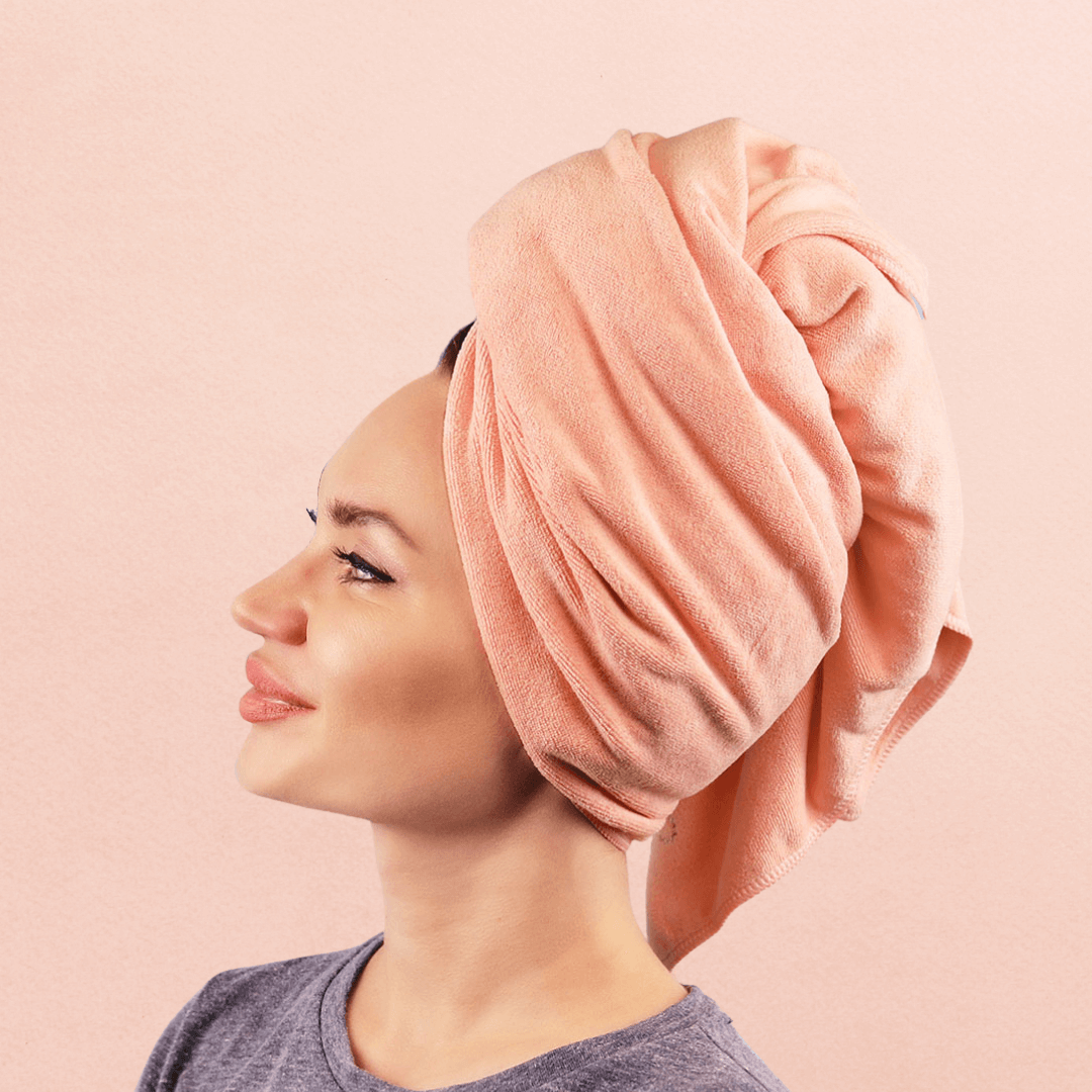 Ultra-Absorbent Microfiber Hair Towel – Soft & Frizz-Reducing