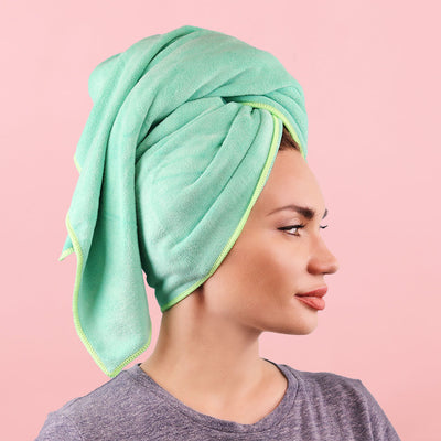 Ultra-Absorbent Microfiber Hair Towel – Soft & Frizz-Reducing