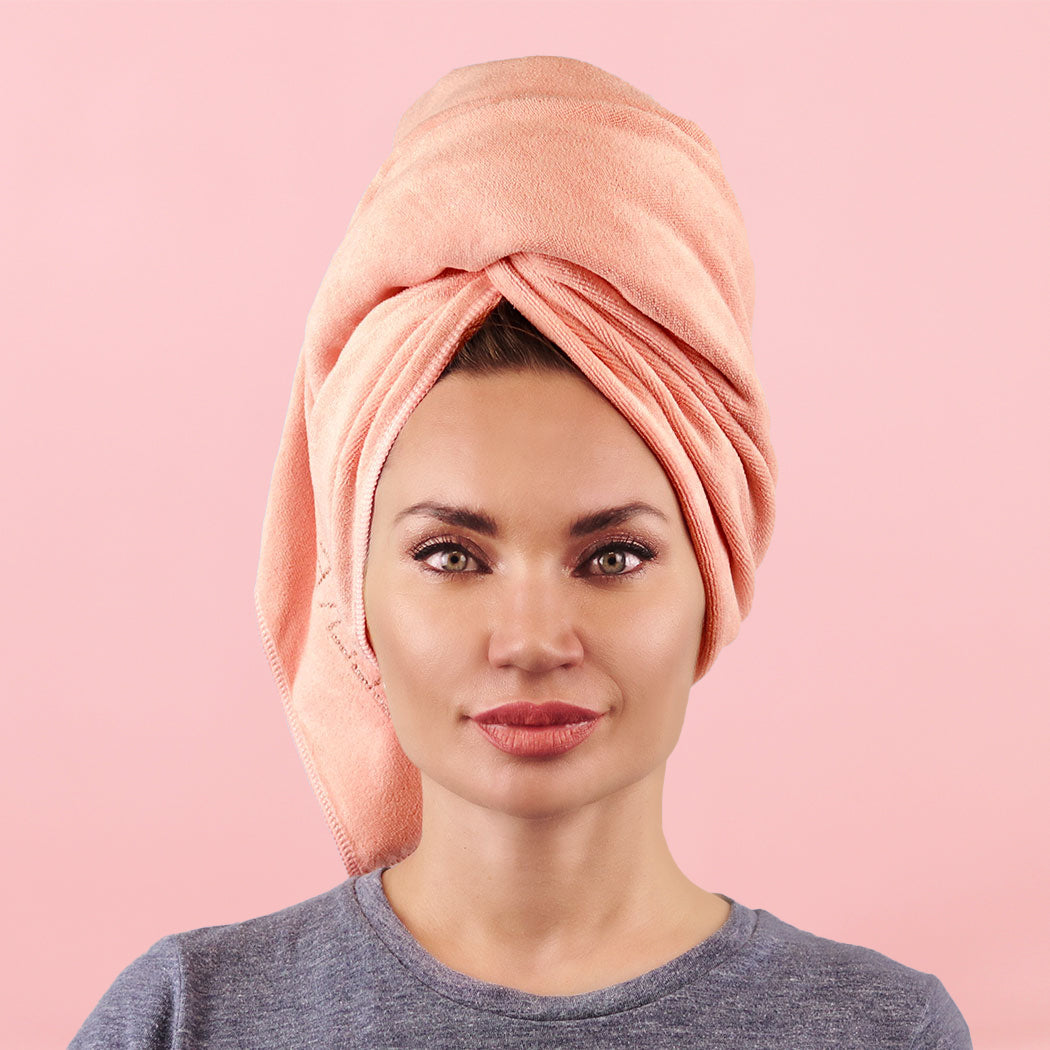 Ultra-Absorbent Microfiber Hair Towel – Soft & Frizz-Reducing