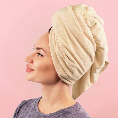 Ultra-Absorbent Microfiber Hair Towel – Soft & Frizz-Reducing