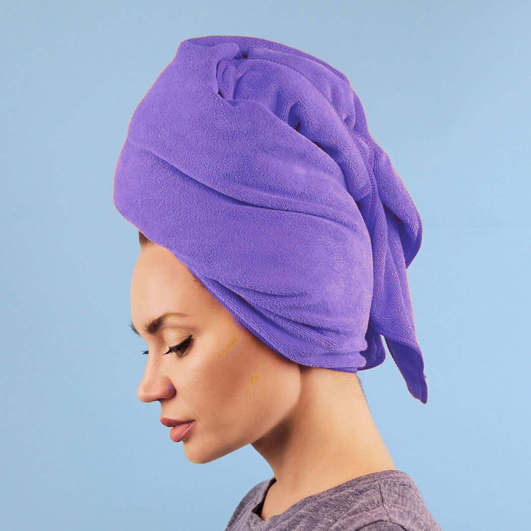 Ultra-Absorbent Microfiber Hair Towel – Soft & Frizz-Reducing