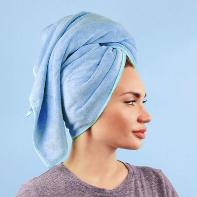 Ultra-Absorbent Microfiber Hair Towel – Soft & Frizz-Reducing